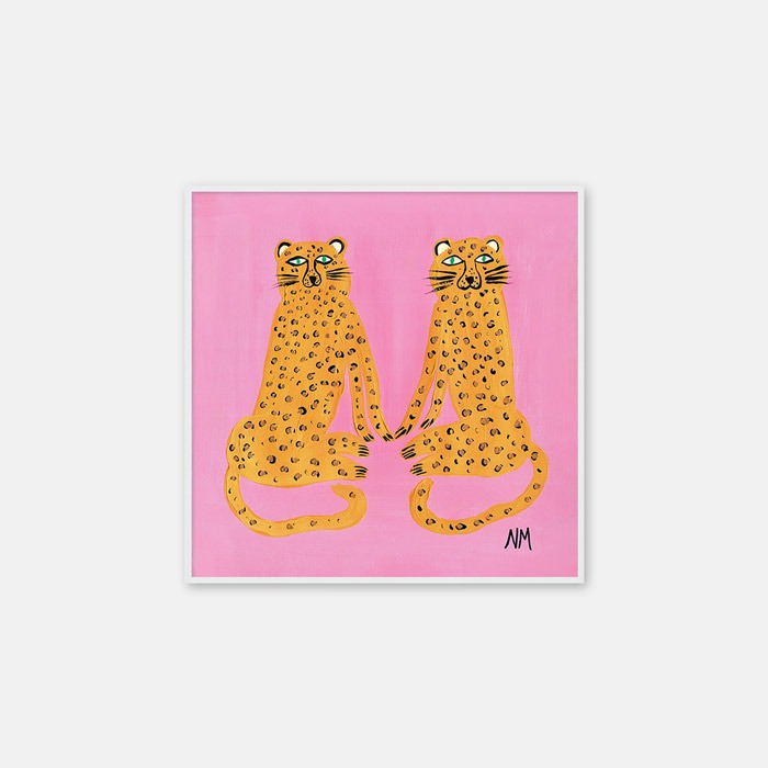 뚜누 낸시 맥키 작가 Two leopards 포스터