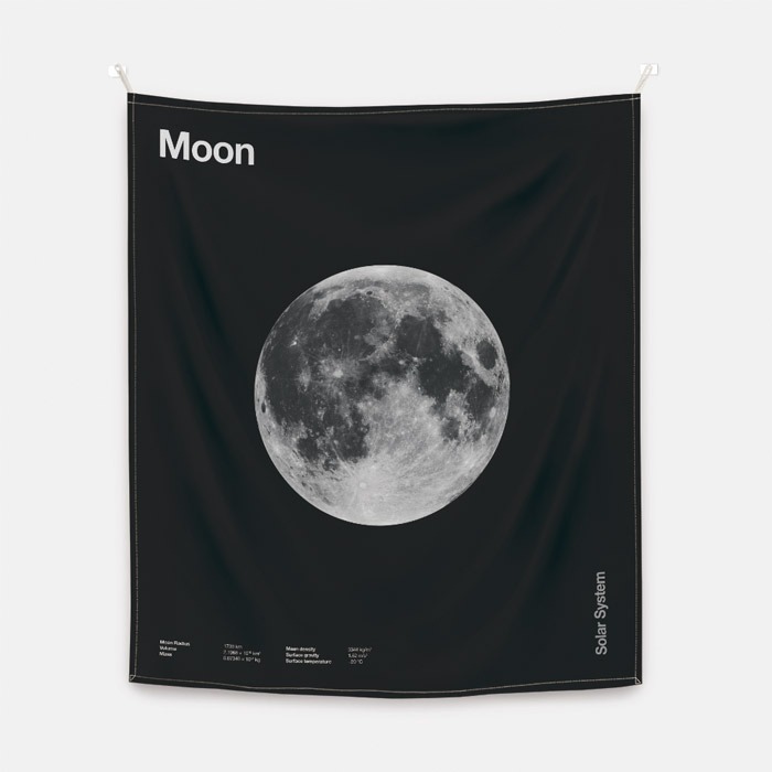 뚜누 플로렌 보다르트 작가 Moon 패브릭 포스터 대형