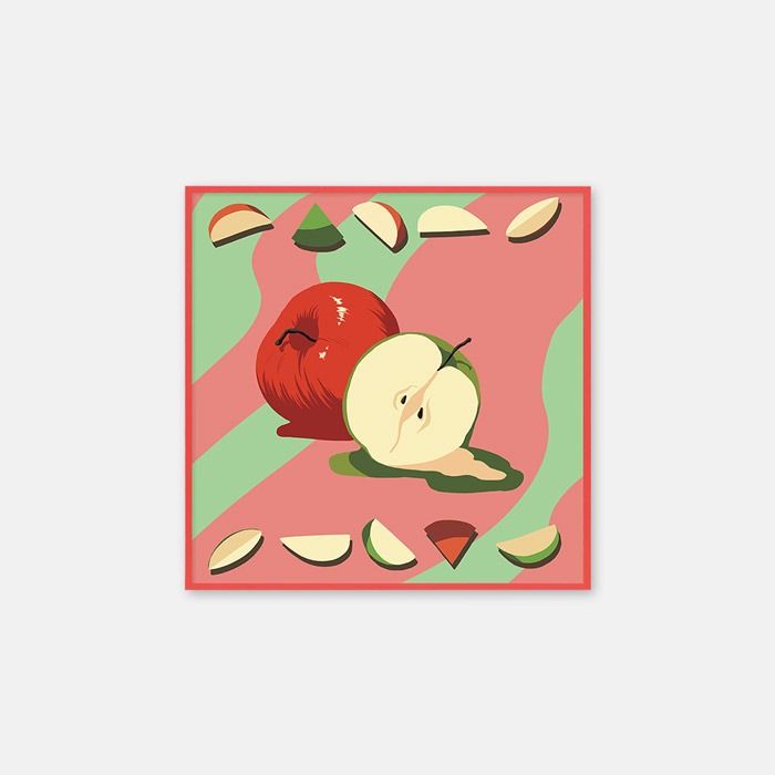 뚜누 코다치즈 작가 Melting apple 포스터