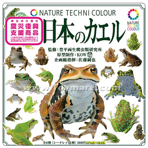 캡슐토이 Nature Techni Colour 일본의 개구리 7종(시크릿 미포함)