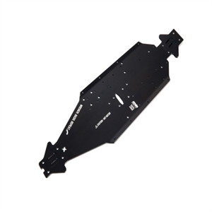 ARA320570 ALUMINUM CHASSIS CNC 7075 T6 LWB (BLACK) (1PC) for Kraton