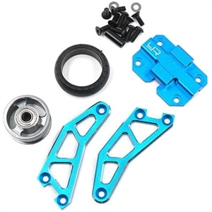 TAWR-010BU Adjustable Aluminum Wheelie Bar for WR02 GF01 (Blue) (타미야 와일드윌리2)