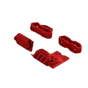 ARA320777 Lower Skid And Bumper Mount Set, Red