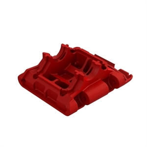 ARA320778 Rear Lower Skid/Gearbox Mount, Red