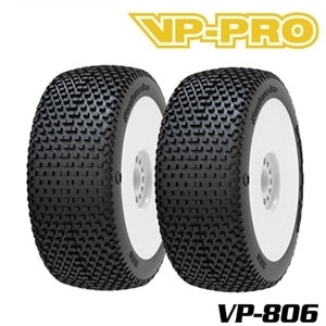 (1:8 버기 타이어+휠)경기용 VP-806U Hurricane Evo M4 RW Rubber Tyre 한봉지 2개포함