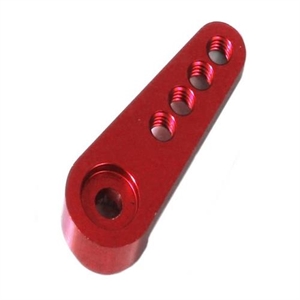 SK031B01 SH 1/2 Machined Alum Servo Arm 23T /JR/Ko/Sanwa (Red)