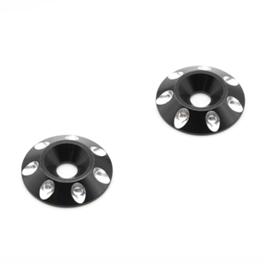 MX-WWK2S Aluminium Wing Washer Ver.2 Black for 1/10 (2pcs)