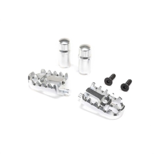 LOS361001 Aluminum Foot Pegs, Silver: Promoto-MX