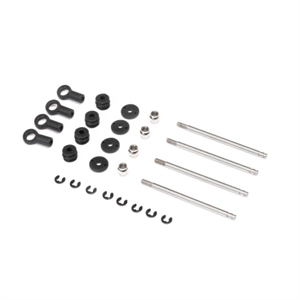 LOS213012 Shock Shaft Rebuild Kit (2): Mini LMT