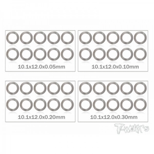 TA-095-10 0x12x0.05,0.1,0.2,0.3mm Shim Washer Set each 10pcs