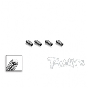 TE-261-A M4x8 Active Down -Stop Screws - For 1/10 TC Bumpy Tracks ( 4pcs. )