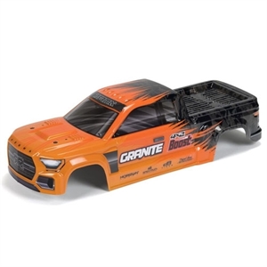 ARA402343 1/10 GRANITE 4X2 Painted Decaled Trimmed Body Orange/Black