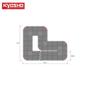 KY87053B Mini-Z GrandPrix Circuit 50 Short(48pcs) [상품 코드, 가격 변동]