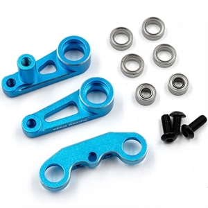 TABB-004BU Aluminum Steering Set for Tamiya BBX (BB-01)