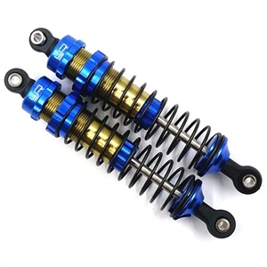 TRSL-016BU ｜쇽오일 미포함) 90mm Aluminum TR-XB Big Bore Shocks (Blue) for Rally, Slash, Stampede, Bandit Front