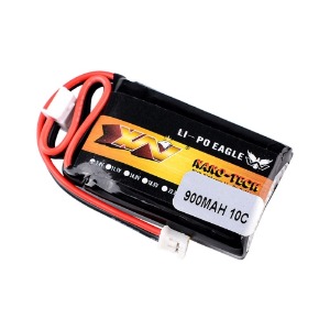 2S-900 (AXIAL SCX24 차량 사용가능한 최고용량 배터리) 7.4V 900mAh 10C  Size: 45X30X12mm