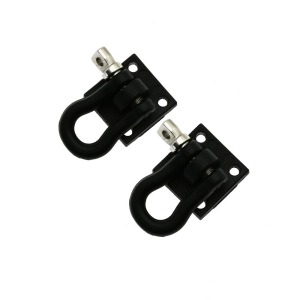 948650 1:10 Shackle U Shape Hook for Rock Crawler 견인 고리 (블랙) 트라이얼 악세서리