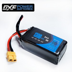 [행사]DXF 배터리 소프트 리튬14.8v 1300mah 100c(4S) DXF 한국총판 RC9 정품dxf01 (XT60)