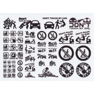 D0037 바디 데칼 Decal Sheet (재단완료) 180x130mm