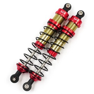 [#TRSL-018RD] [2개입｜쇽오일 미포함] 105mm Aluminum TR-XB Big Bore Shocks (Red) for Rally, Slash, Stampede, Bandit Rear (for 트랙사스 랠리, 슬래쉬, 스템피드, 밴디트 리어)