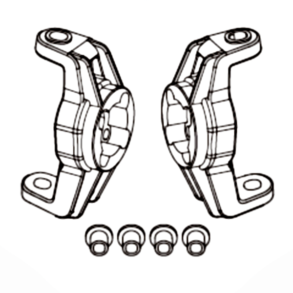 (P8HSA02) front axle adapter