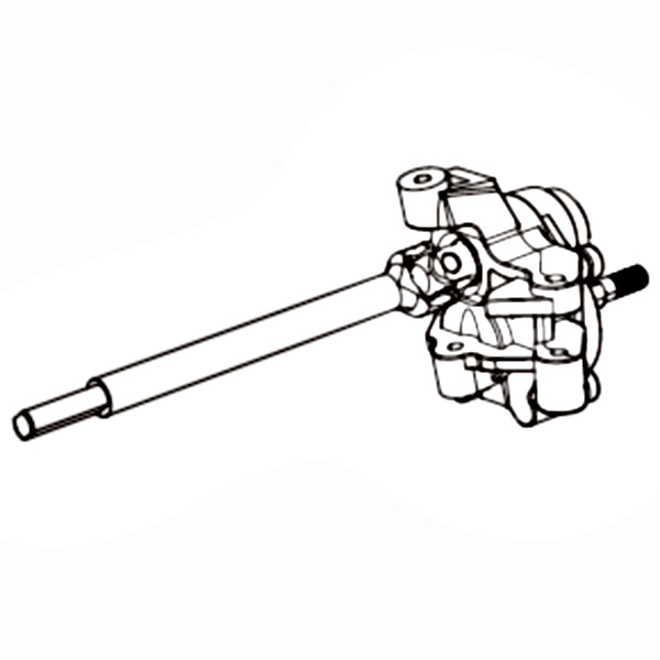 (P8HSA04) Front Left Portal Axle Assembly