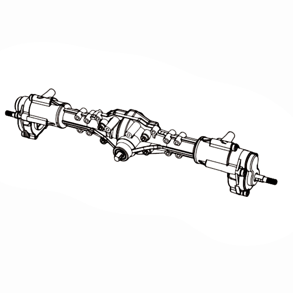 (P8HSB) Rear axle assembly