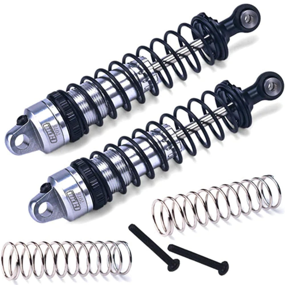 [#BBX090R-S-BK] [2개입] Aluminum 7075 Rear Adjustable Spring Damper 90mm for Tamiya BBX (BB-01) (타미야 #54505 옵션)