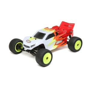 LOS01015T1  1/18  Mini-T 2.0 2WD Stadium Truck Brushed RTR, Red/White