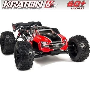 ARA106040T1 V4 ARRMA 1:8 KRATON 6S BLX 4WD Brushless Speed Monster Truck with Spektrum RTR, Red