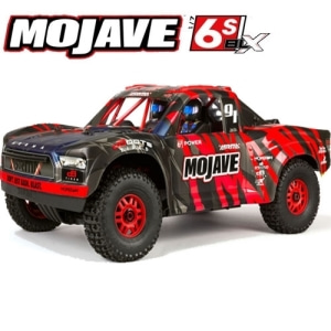 ARA106058T2  ARRMA 1:7 MOJAVE 6S BLX 4WD Desert Truck RTR, Red/Black