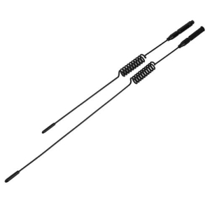 DTSM09051A RC Model Deorative Metal Antenna (without Flag) 1pc Black Color 235mm