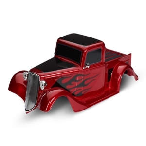 AX9335R Body, Factory Five 35 Hot Rod Truck,complete (red)(painted, decals applied)