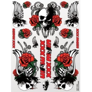 S033 Skulls &amp; Roses Sticker Sheet