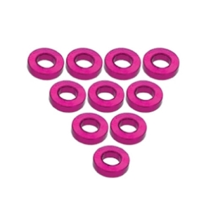 3RAC-WF325/PK  Aluminium M3 Flat Washer 2.5mm (10 Pcs) - Pink