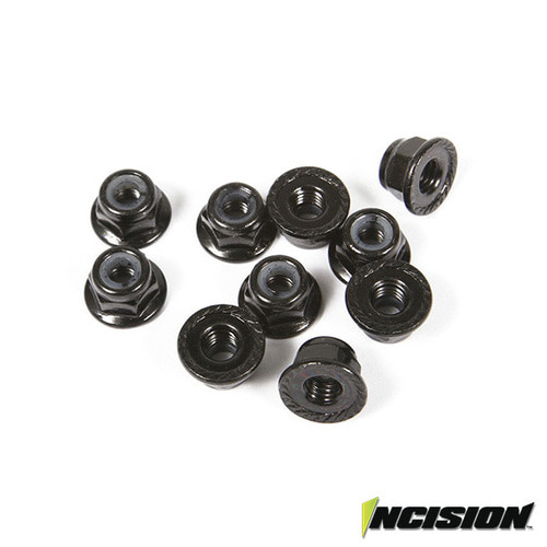 IRC00140 VANQUISH 4MM FLANGED WHEEL LOCK NUTS (10)