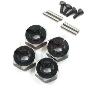 WA-033BK Aluminum Hex Adaptor Set 12x6mm For 1/10 RC Touring Drift Crawler Black