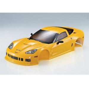 48142 Corvette GT2 Finished Body Yellow (Printed)