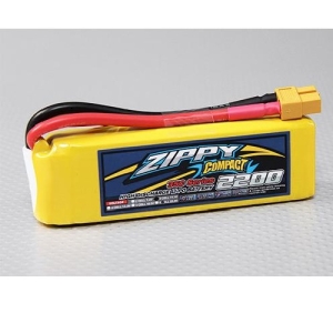 ZIPPY Compact 2200mAh 3S 35C~45C Lipo Pack