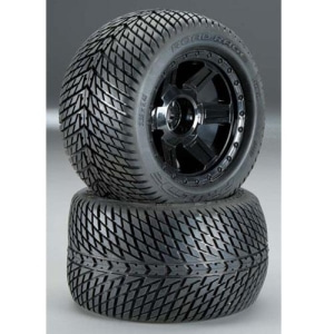 AP1177-11 3.8인치 Road Rage Tire w/Desperado 17mm 1/2인치 Offset MT Wheel (Black) (2)