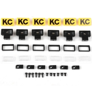 Z-E0132 KC HiLiTES Rectangle Lights with Covers