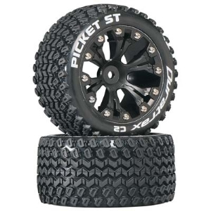 Duratrax Picket ST 2.8 2WD Mounted Rear C2 Black (2)
