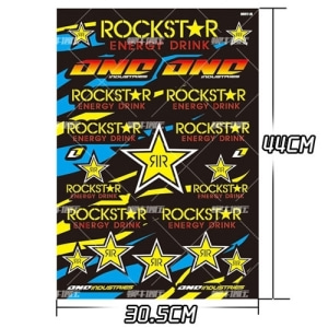 락스타 Rock Star  Logo Decal Sheet   데칼 시트&amp;nbsp;&amp;nbsp;