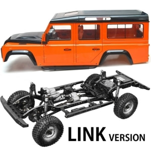 [#BR8004｜#TRC/302214] [미조립품｜알루미늄 프레임 버전] BRX02 Chassis Kit (Link Version) + Defender D110 Wagon Body Set