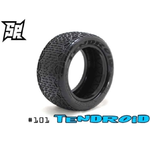 SW-101SN TENDROID Rear Silver (Ultra Soft) 1:10 buggy tires - 이너폼 미포함