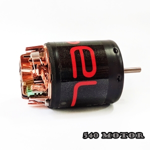 Black Brushed 540 Motor 80T 브러시드 모터 80T