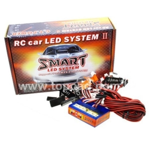 GTP37069 G.T. Power 4 Channel Profesional LED Lighting System for Tamiya RC Tractor Truck