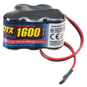 DTXM2012 Duratrax NiMH 5-Cell 6.0V 1600mAh Hump Rx U (수신기용 배터리)