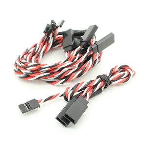 015000127-0 Twisted 300mm Y Servo Leads (Futaba) 24AWG (5pc)