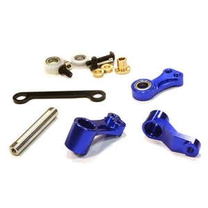 C26366BLUE  Billet Machined Steering Bell Crank for Tamiya Scale Off-Road CC01 (Blue)